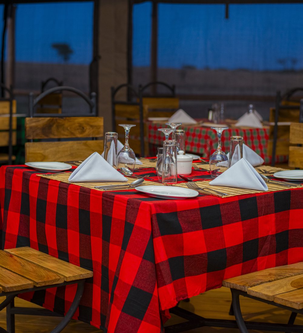 Dining table set at Taste of Serengeti